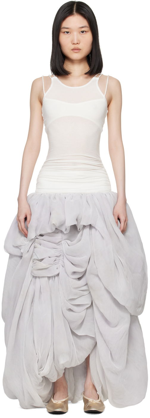 Haljina Collina Strada Collina Strada Soft Maxi Dress Bijela | XX4458