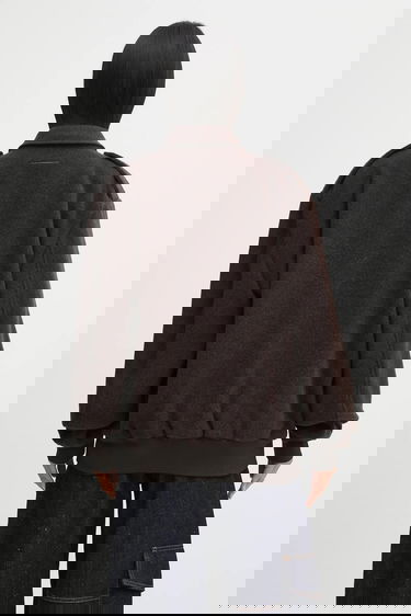 Bomber jakna Maison Margiela MM6 Maison Margiela Wool Jacket Transitional Oversize Smeđa | S62AN0169.M35635.002F, 2