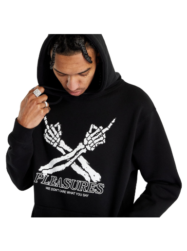 Dukserice Pleasures Don't Care Hoodie Crna | P23SP052 BLACK