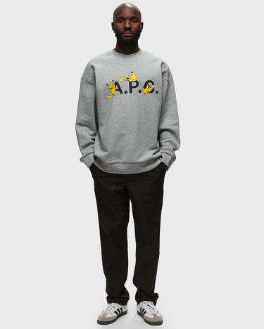 Džemper A.P.C. Pokémon Pikachu x Crewneck Siva | COGVF-H27863-PLB, 2