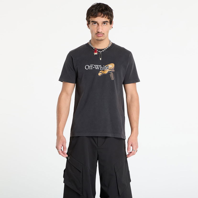 Majica kratkih rukava Off-White Off-White Cupid Arrow Slim S/S Tee Crna | OMAA027F25JER00C1301