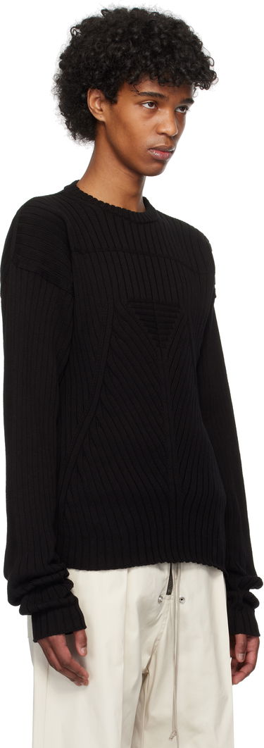 Džemper Rick Owens Rick Owens Hollywood Round Neck Sweater Siva | RU01E5664 KEC, 4