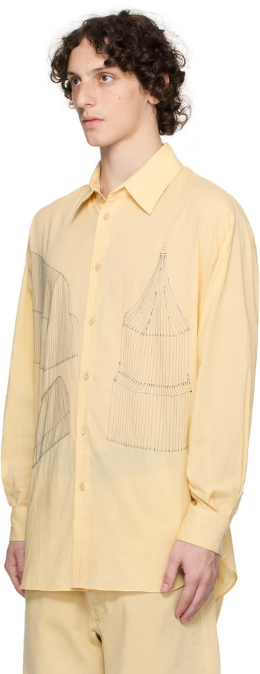 Košulja LEMAIRE Lemaire Philippe Weisbecker Relaxed Shirt Žuta | SH1164 LF1389, 3