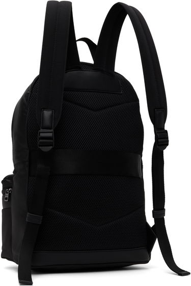 Ruksak BOSS Twill Backpack with Logo Trim Crna | 50547405, 3