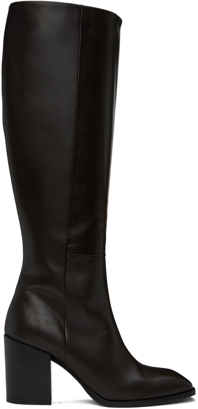 Odjeća Aeyde Aeyde Teresa Knee-High Boots Crna | A11-KB-LPLS75BL-0221-953-001