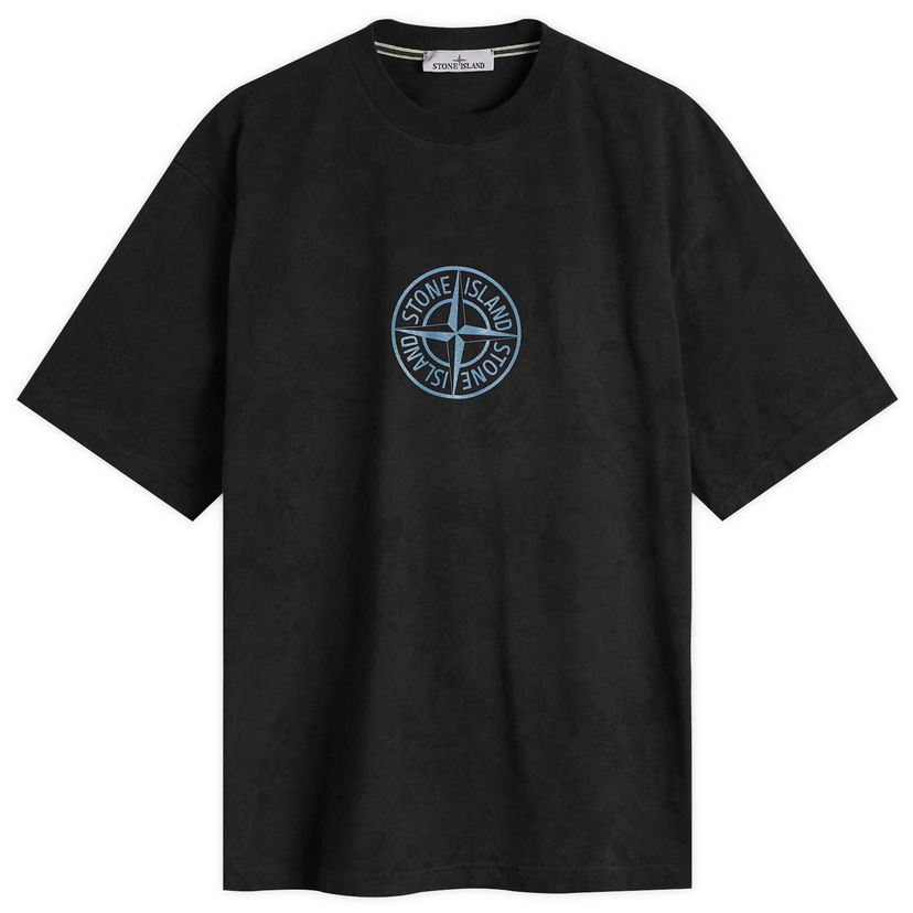 Majica kratkih rukava Stone Island Paintball Effect Megacity Sky T-Shirt, Size Large Crna | K2S152100021-V0029