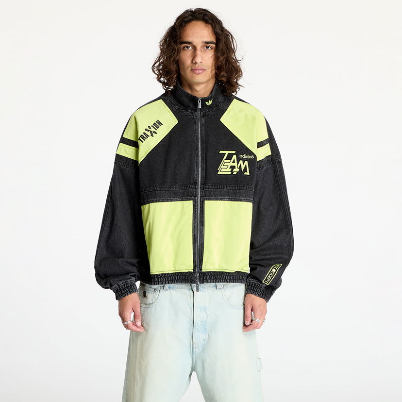Jakna adidas Originals Adilenium Moto Denim Jacket Black Crna | JN0824