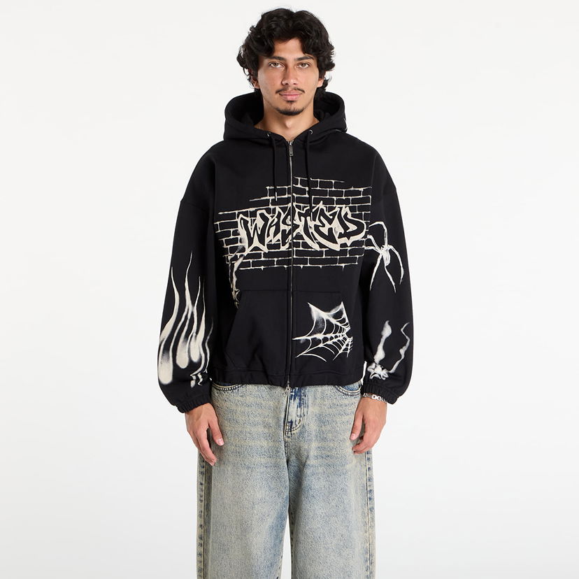 Dukserice Wasted Paris Wasted Paris Atm Boxy Zip Hoodie Crna | WP_000286