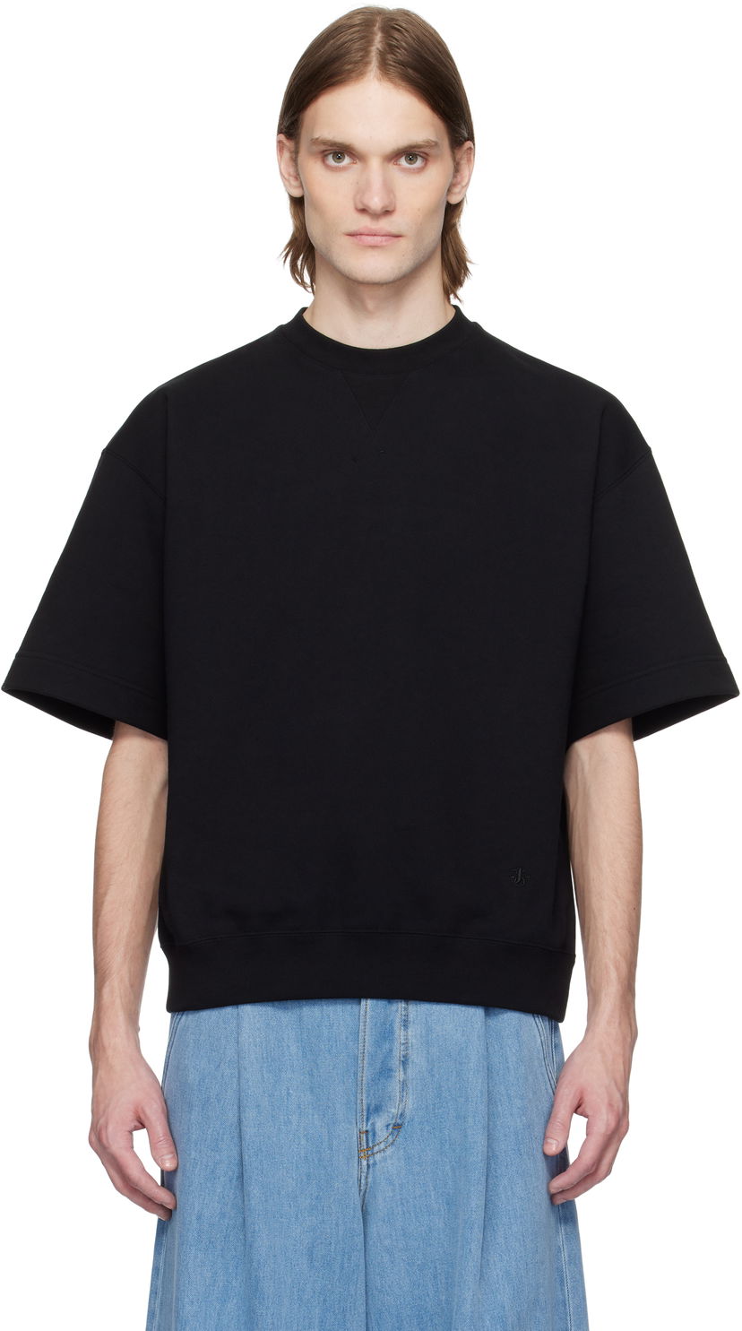 Džemper Jil Sander Jil Sander Crew-Neck T-Shirt Crna | J47GC0151_J20039