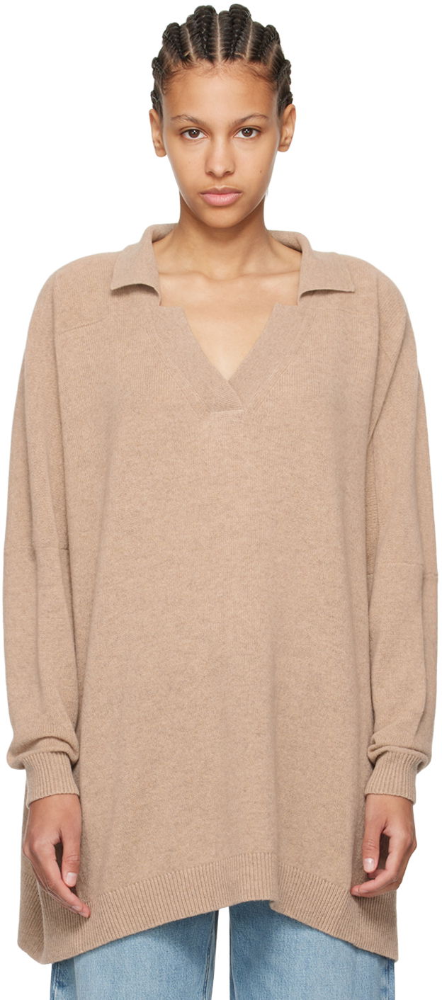 Džemper Stella McCartney Stella McCartney V-Neck Sweater Bež | 6K08253S2513