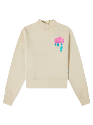 Dukserice Palm Angels I Love PA Fitted Crew Neck Sweat Bež | PWBA016S23FLE0026184