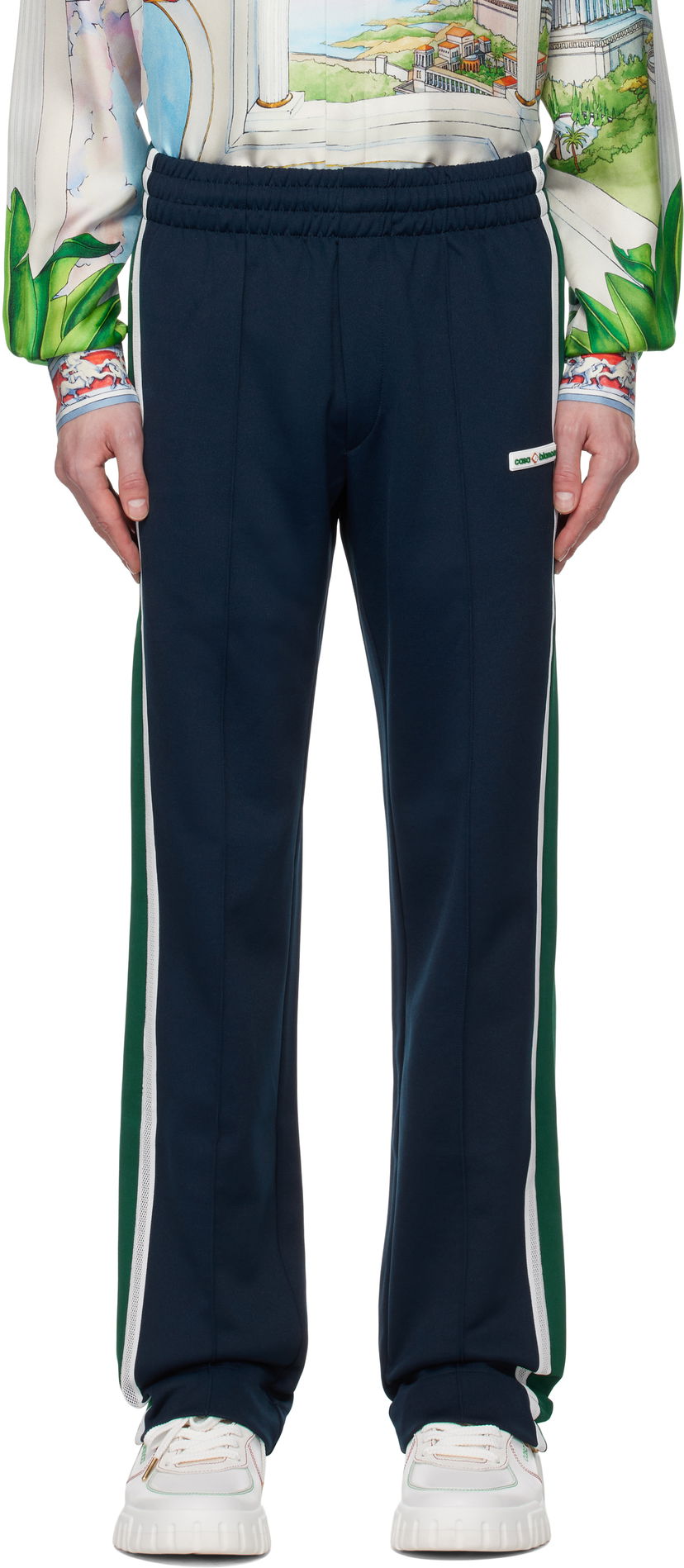 Trenirka Casablanca Casablanca Mesh Tape Track Pants Tamnoplava | MPS25-JTR-235-01