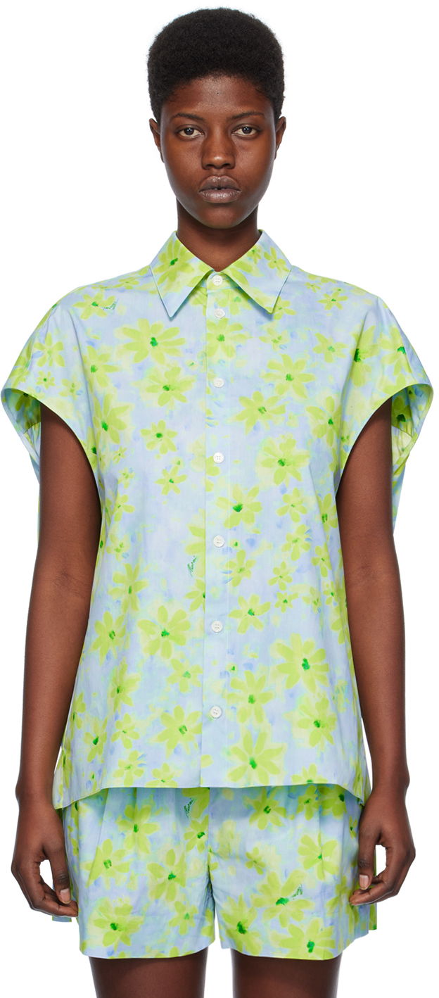 Košulja Marni Cocoon Shirt Zelena | CAMA0565A0 UTC330