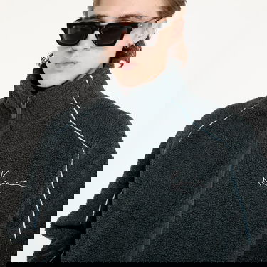 Jakna Karl Kani Jacket Metal Signature Teddy Jacket Black/ Light Blue S Crna | 60780008, 1