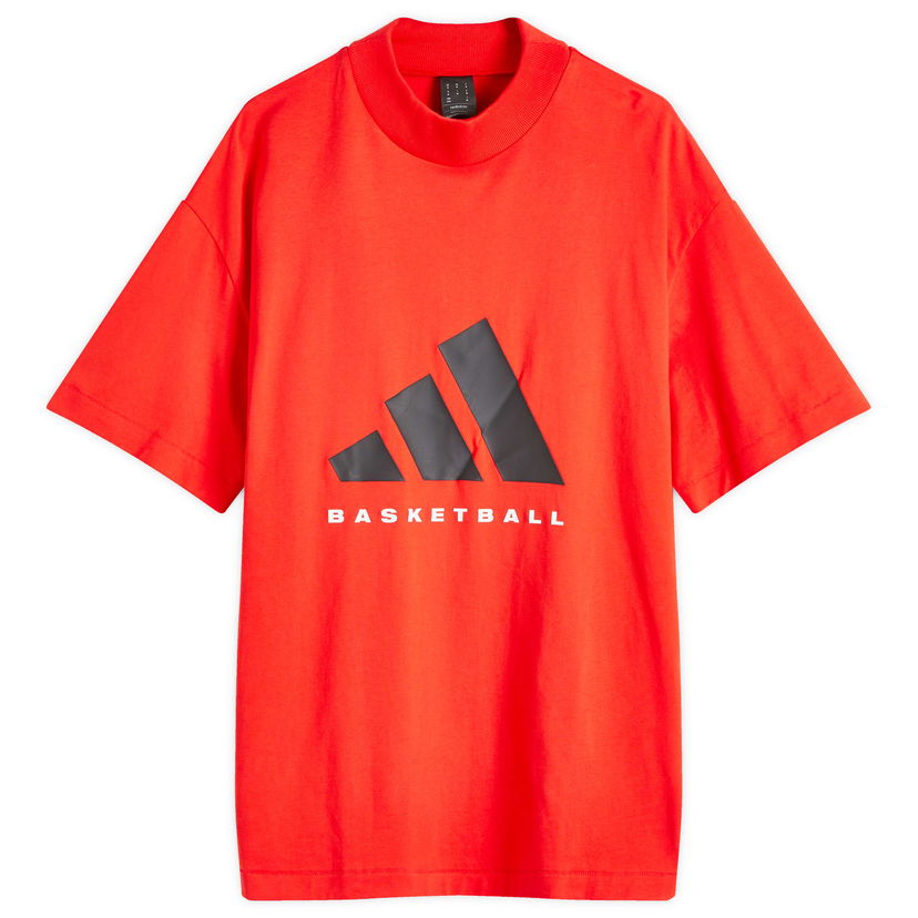 Majica kratkih rukava adidas Originals Basketball T-Shirt Crvena | JE3763