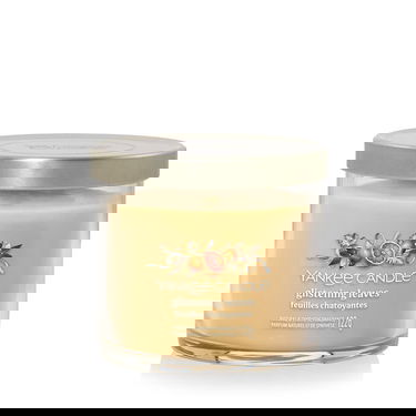 Svijeće Yankee Candle Signature Tumbler Candle Small Glistening Leaves Bež | 43506, 1