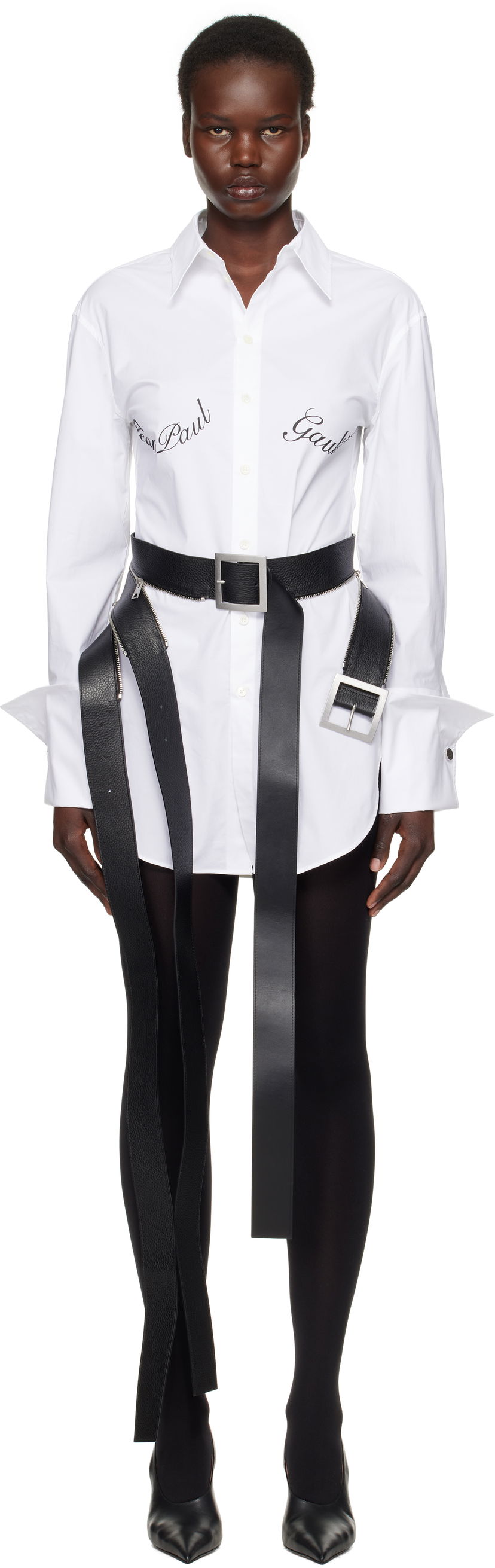 Košulja Jean Paul Gaultier Jean Paul Gaultier Print Shirt Bijela | 25/33-F-CH088I-C071-01