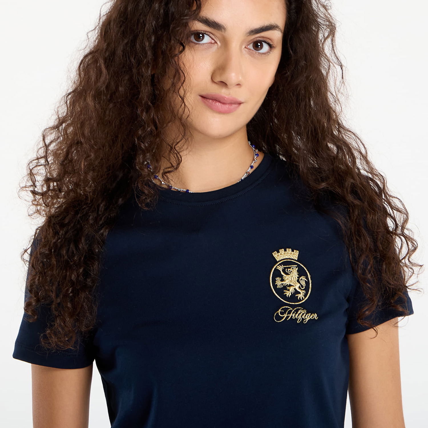 Majica kratkih rukava Tommy Hilfiger Tommy Hilfiger TH Crest Embroidery Crew Neck T-Shirt Tamnoplava | WW0WW46153 C1G, 1
