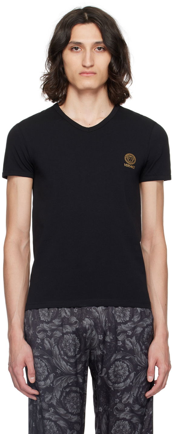 Majica kratkih rukava Versace Medusa Underwear T-Shirt Crna | AUU01004 1A10011