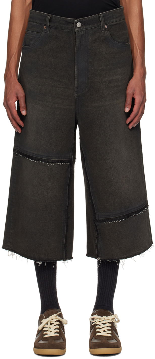 Kratke hlače Maison Margiela Raw Edge Denim Shorts Crna | SH2MU0008 S30848