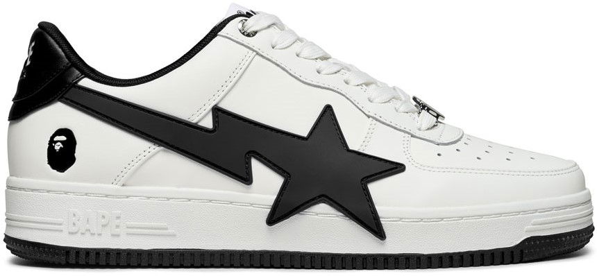 Tenisice i cipele BAPE Bape Sta OS #2 White/Black Bijela | 1K20-191-314-BLK, 0