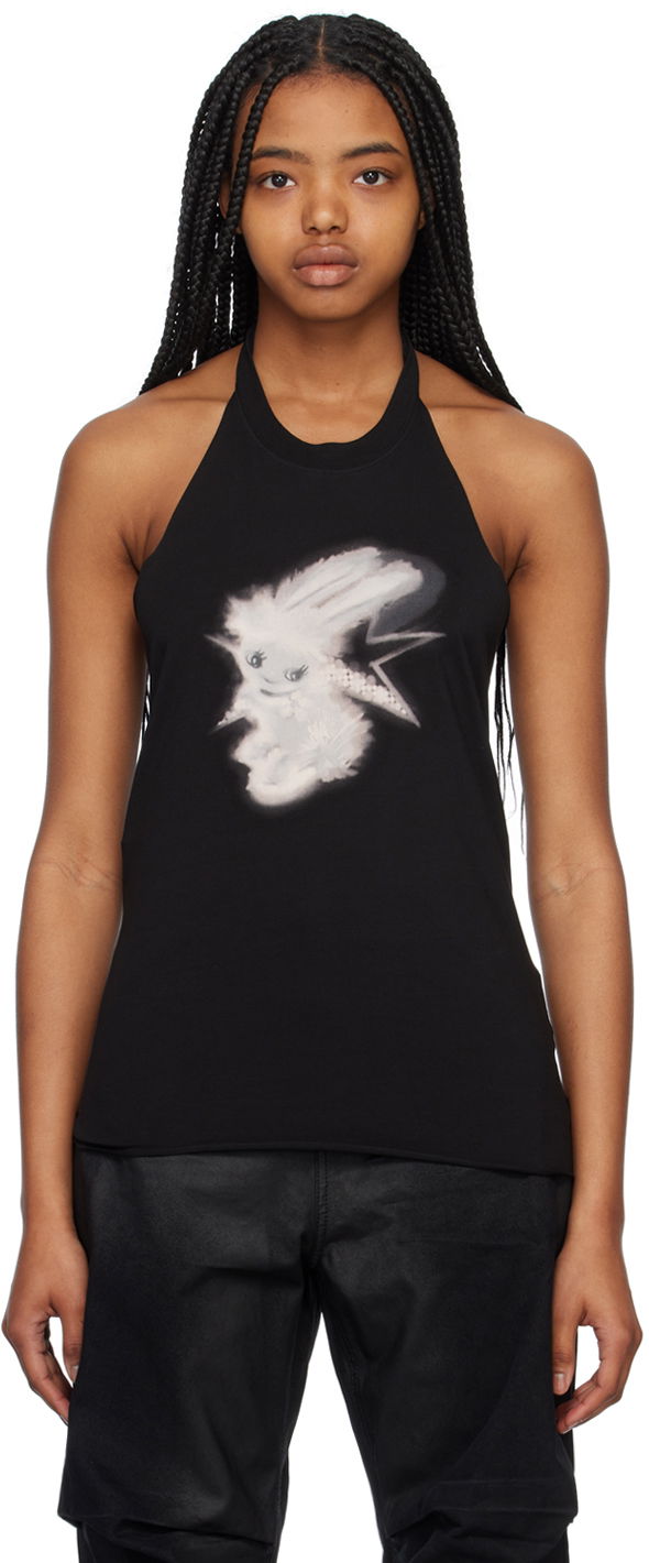 Majica bez rukava We11done We11done Halter Tank Top Crna | WD-TT1-23-738-W-BK