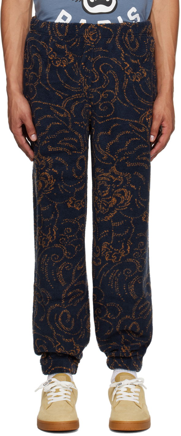 Trenirka KENZO Navy Paris Star Tiger Sweatpants Tamnoplava | FE65PA8154FB