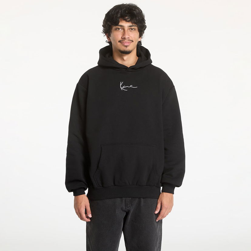 Dukserice Karl Kani Small Signature Essential OS Hoodie Black Crna | KM-HD021-001-01
