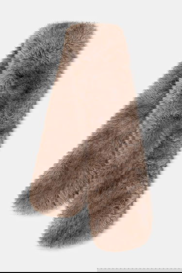 Šal STAND STUDIO Lone Patterned Faux Fur Scarf Smeđa | 66566.9397, 0