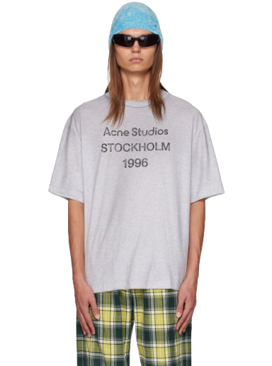 Majica kratkih rukava Acne Studios Faded T-Shirt Siva | CL0201-