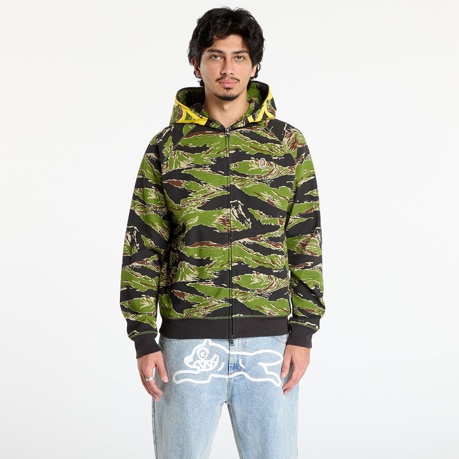 Dukserice BILLIONAIRE BOYS CLUB Billionaire Boys Club Icecream Smiley Tiger Stripe Full Zip-Through Hood Camo XXL Višebojno | IC25427 Camo, 0