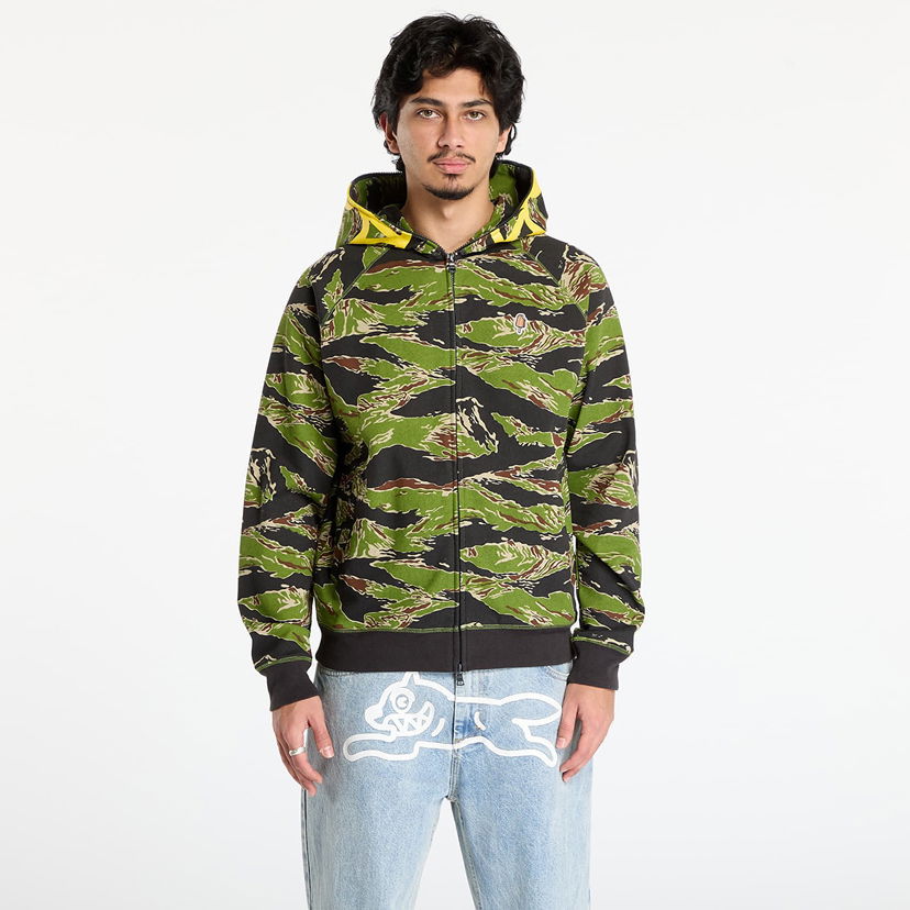 Dukserice BILLIONAIRE BOYS CLUB Billionaire Boys Club Icecream Smiley Tiger Stripe Full Zip-Through Hood Camo XXL Višebojno | IC25427 Camo