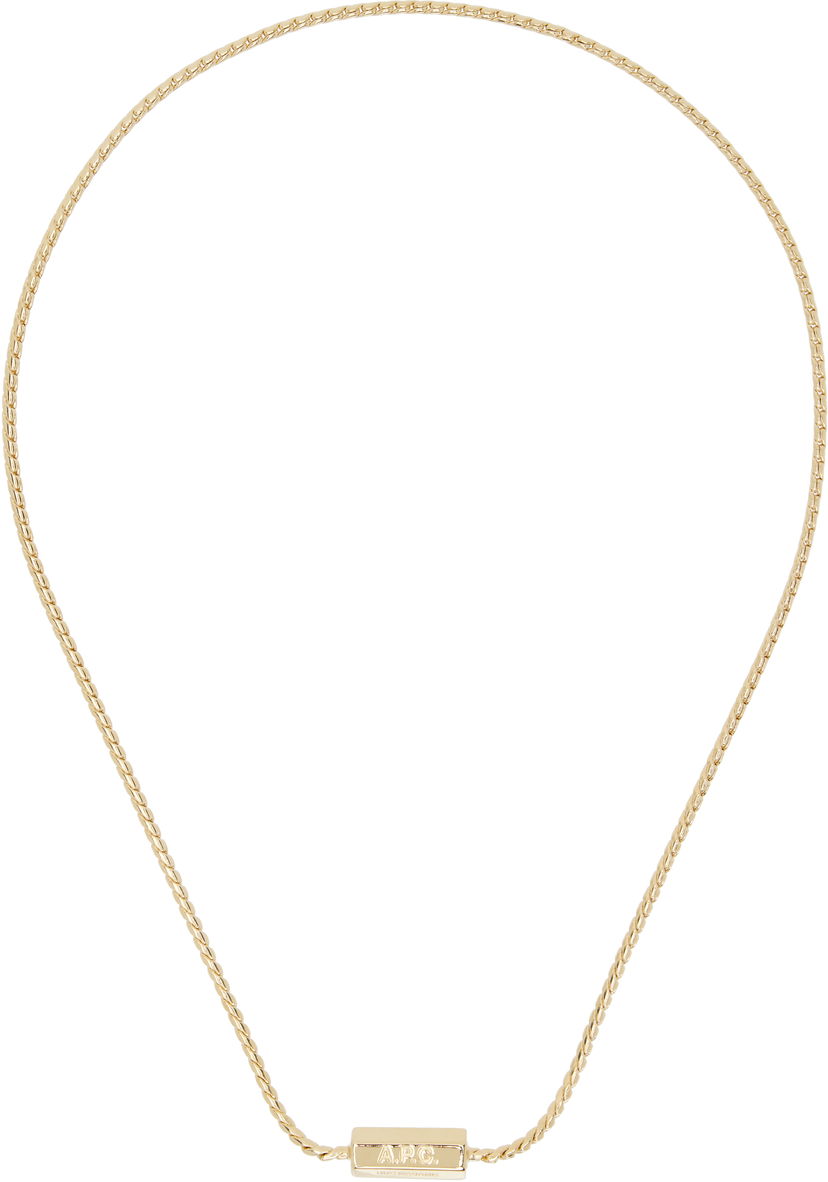 Ogrlica A.P.C. A.P.C. Angle Chain Necklace Žuta | MEAEC-M70869