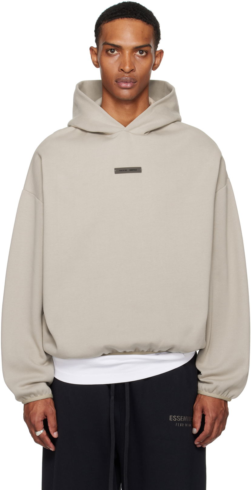 Dukserice Fear of God Fear of God ESSENTIALS Modern Fit Fleece Hoodie Bež | 192SP256511F