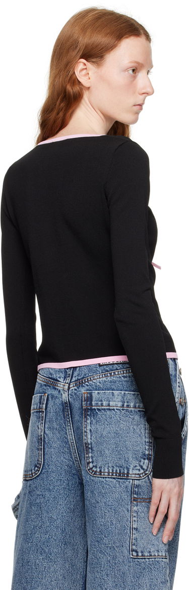 Džemper Moschino Moschino Jeans Self-Tie Cardigan Crna | 0915 8213, 2