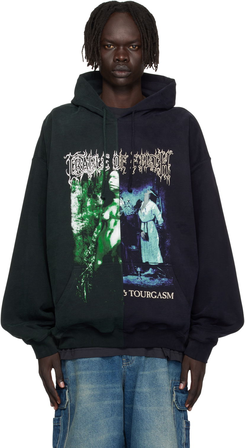 Dukserice VETEMENTS Vetements Cradle of Filth Cut-Up Oversized Hoodie Višebojno | UCF76HD850EN