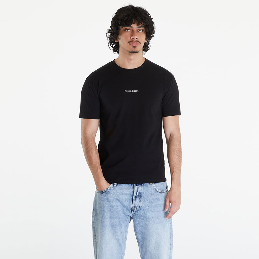 Majica kratkih rukava Filling Pieces Slim T-Shirt UNISEX Black Plava | 74434001861