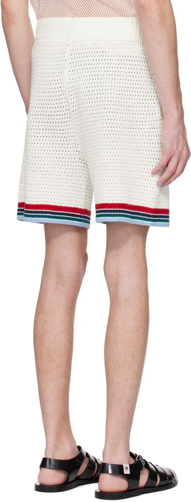 Kratke hlače Casablanca Casablanca Gothic Crochet Shorts Bijela | MS25-KW-921-01, 2