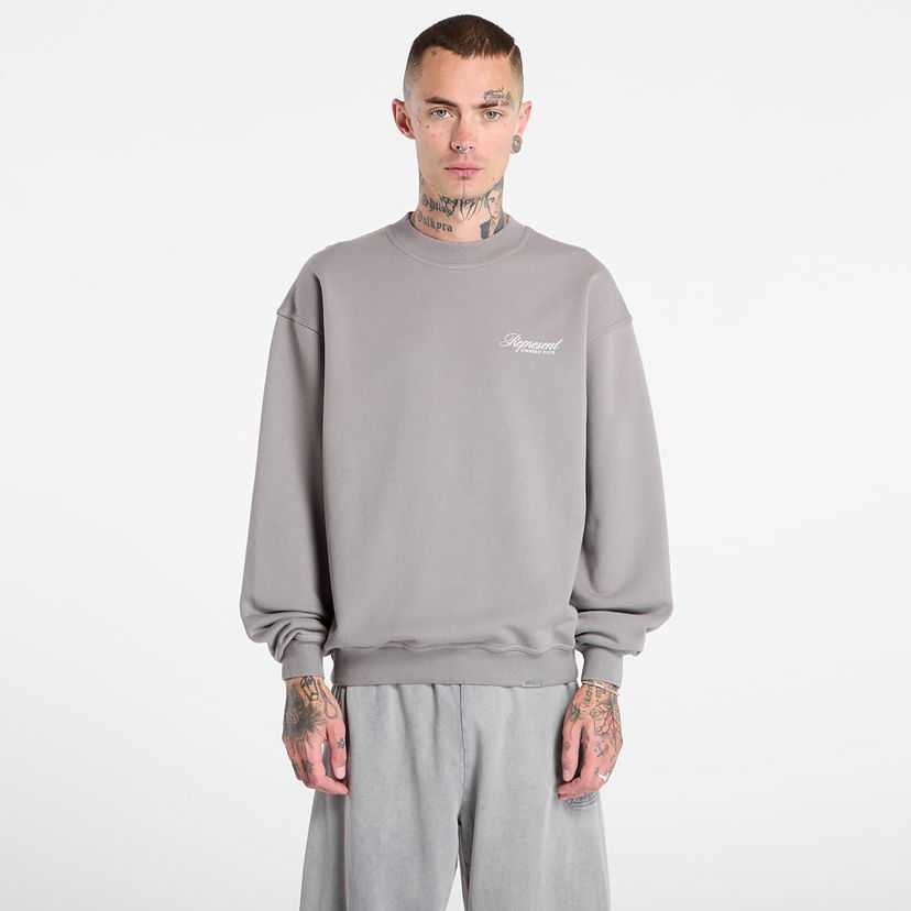 Džemper Represent Clo REPRESENT Owners Club Script Sweater Siva | OCM100007-46