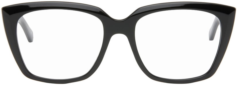 Sunčane naočale Balenciaga Black Cat-Eye Glasses Crna | BB0062O-001