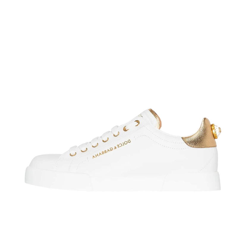 Tenisice i cipele Dolce & Gabbana Portofino White Gold Pearl W Bijela | CK0159AN2988B996