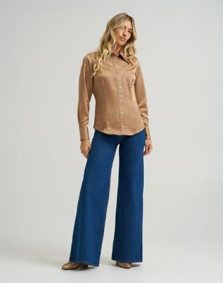 Košulja Wrangler Lainey Wilson Satin Shirt XS Bež | 112374961:XS, 2