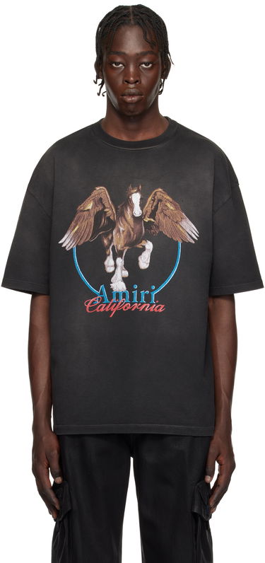 Majica kratkih rukava AMIRI Vintage Wash Pegasus Graphic T-Shirt Crna | AMJYTE1130, 0