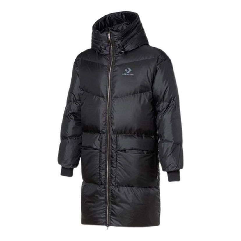 Pernata jakna Converse Long Down Jacket Crna | 10019328-A05