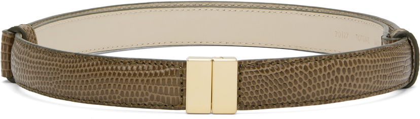 Pojasevi TOTEME TOTEME Slide Clasp Lizard-Embossed Belt Zelena | 253-WAM0033-LE0102