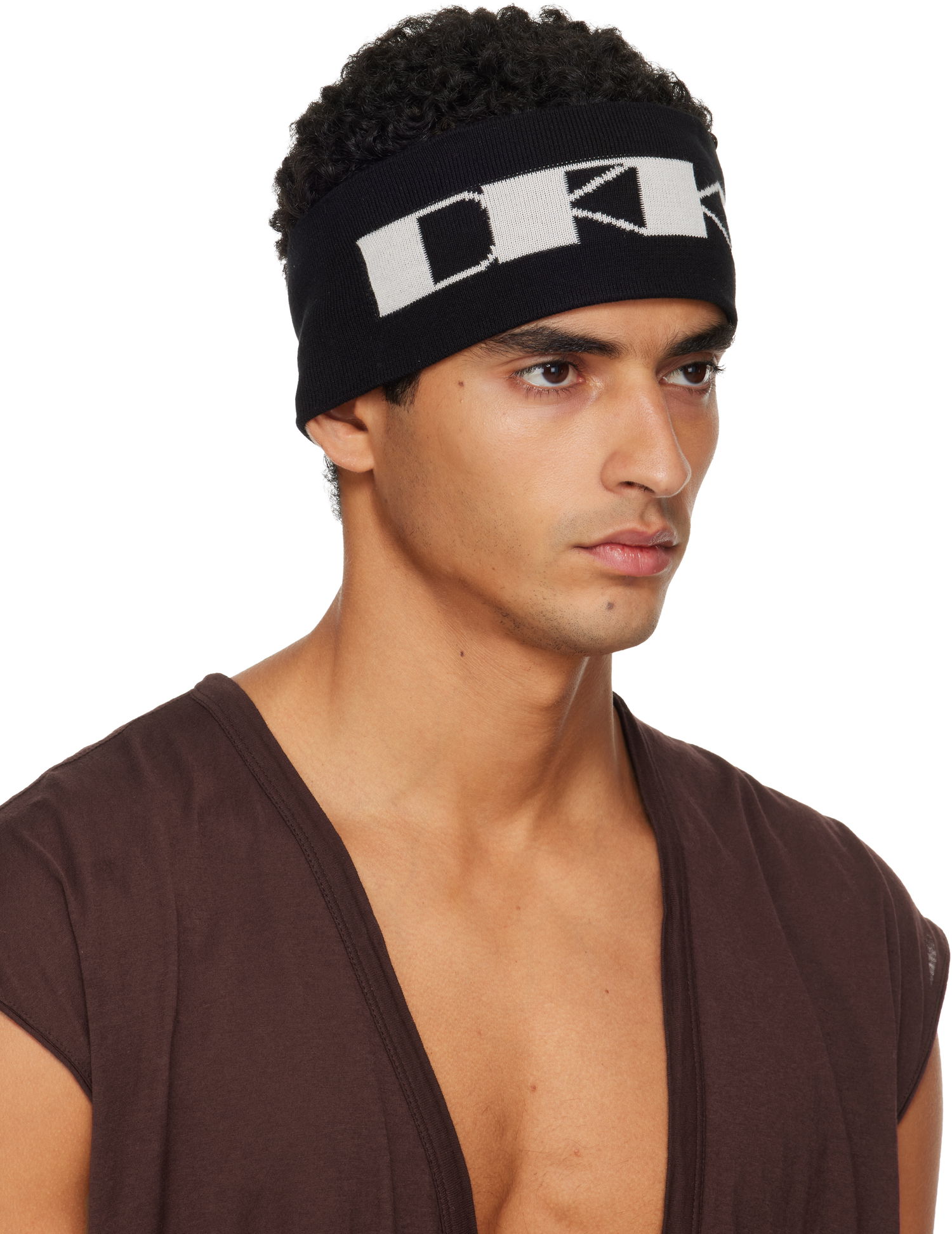 Šešir Rick Owens Rick Owens DRKSHDW Concordians Cotton Headband Crna | DA02E7480 KP6, 1