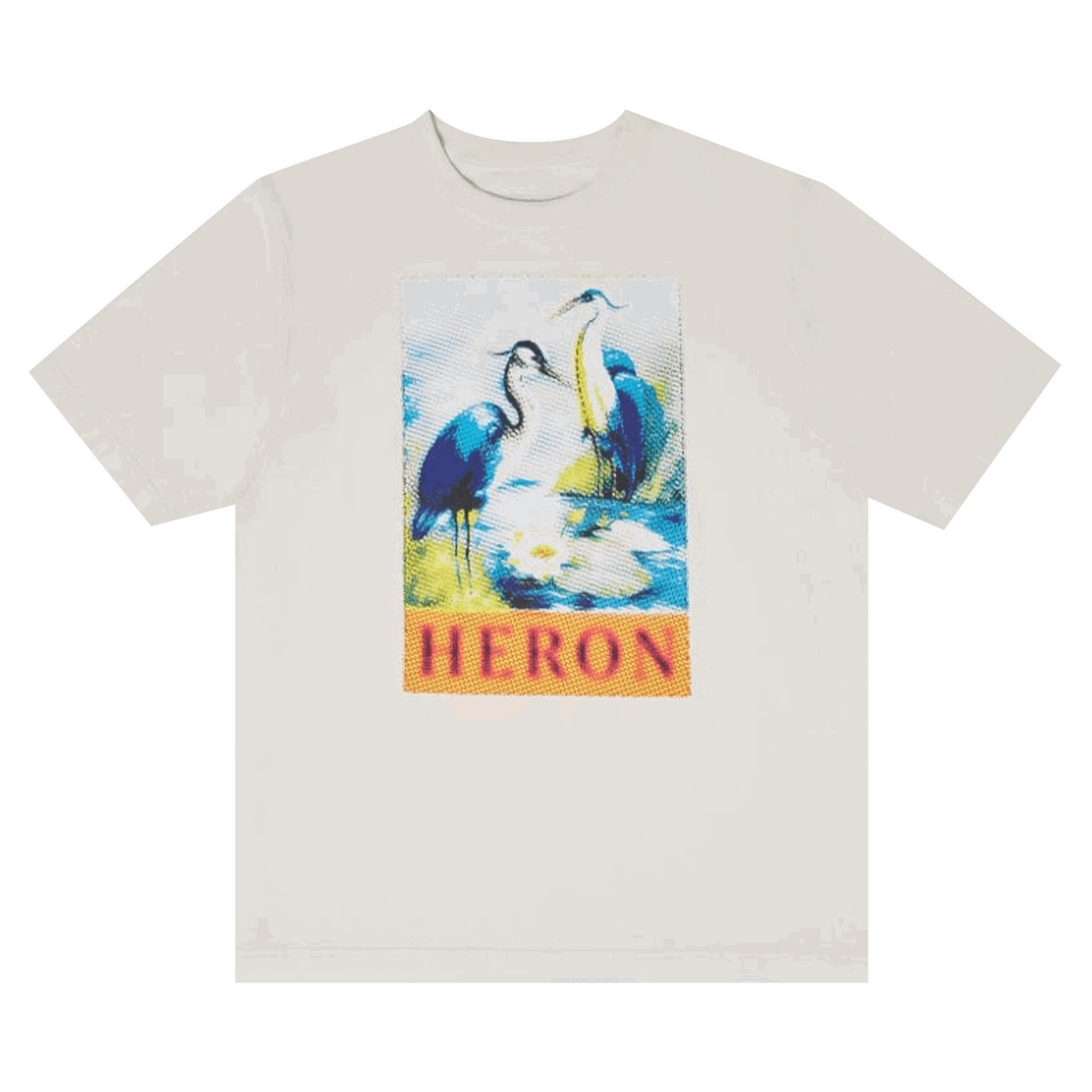 Majica kratkih rukava HERON PRESTON Halftone Heron Short-Sleeve Tee Bijela | HMAA032F22JER0140146, 0