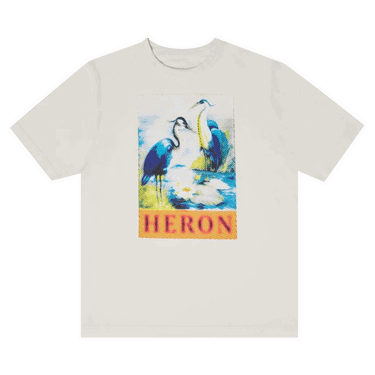 Majica kratkih rukava HERON PRESTON Halftone Heron Short-Sleeve Tee Bijela | HMAA032F22JER0140146, 0
