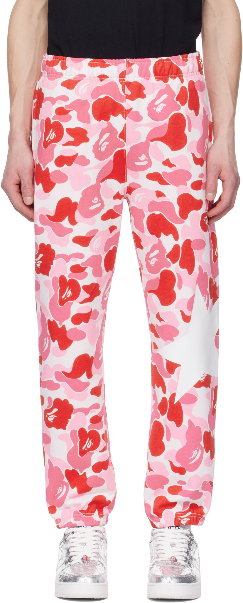 Trenirka BAPE ABC Camo Sweatpants Ružičasta | 001PTK801007M