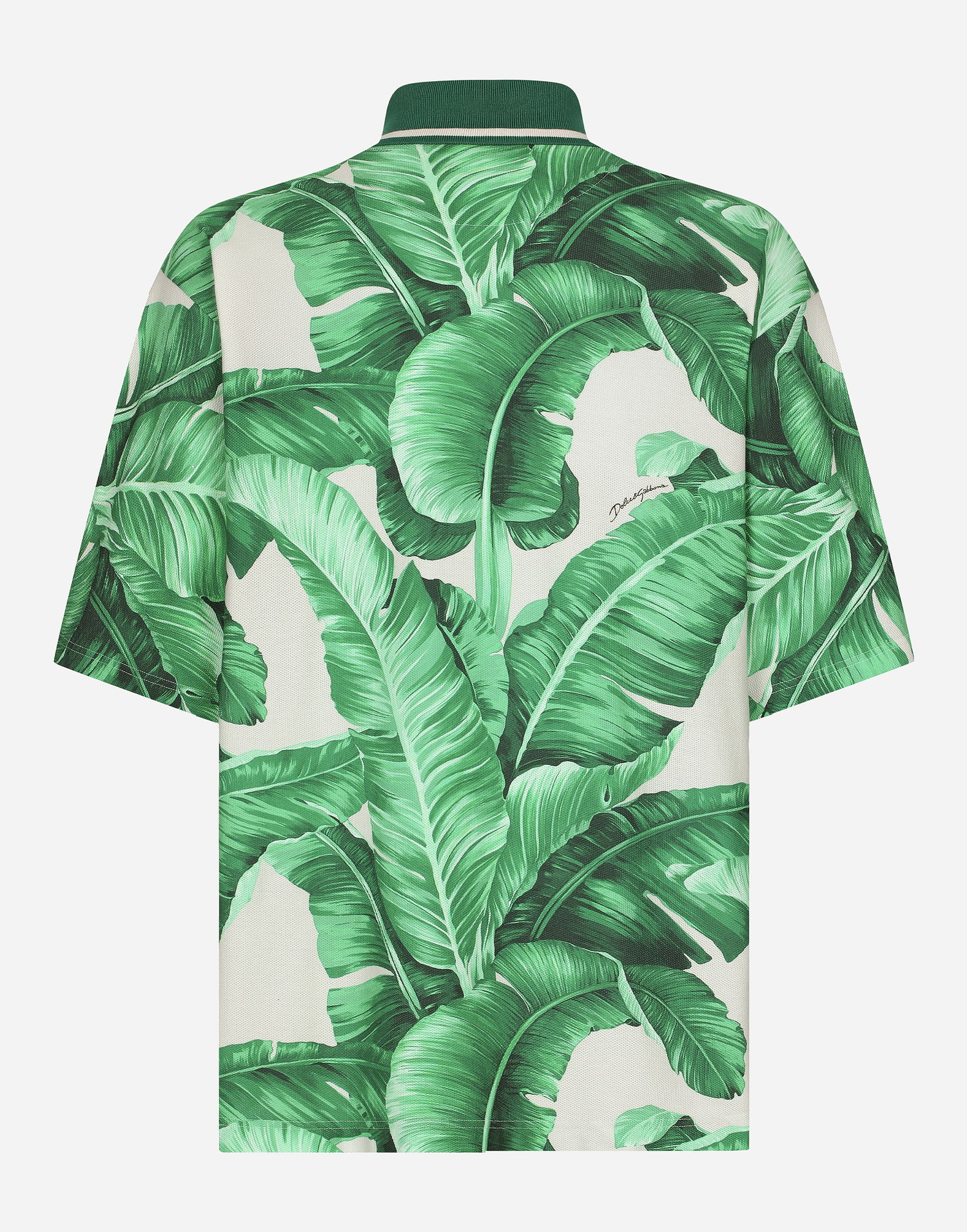 Košulja Dolce & Gabbana Oversize Polo-shirt With Banana Tree Print Zelena | G8RG4THS7M4H2005, 1